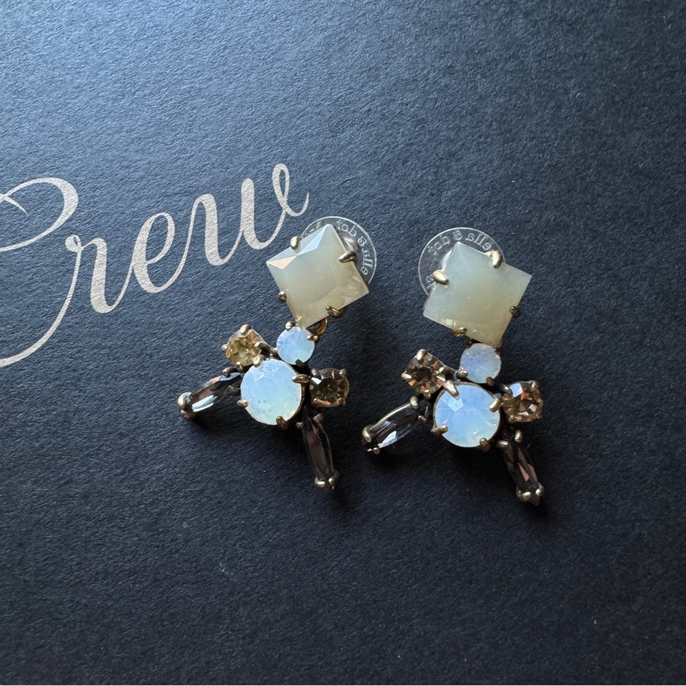 J. Crew Crystal statement earrings - Picture 4 of 6